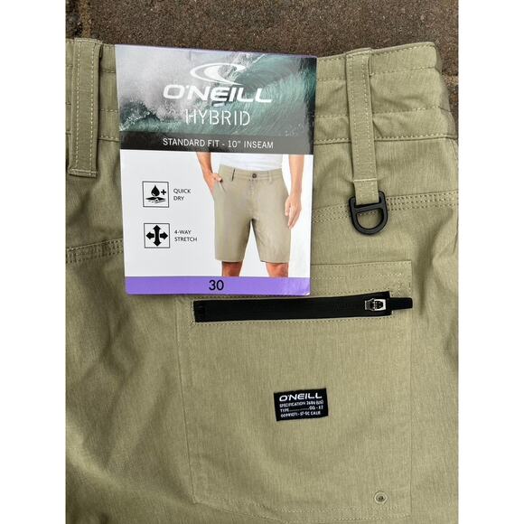 NWT 2 O'Neill Hybrid quick-dry casual athletic shorts size 30 - Picture 4 of 8